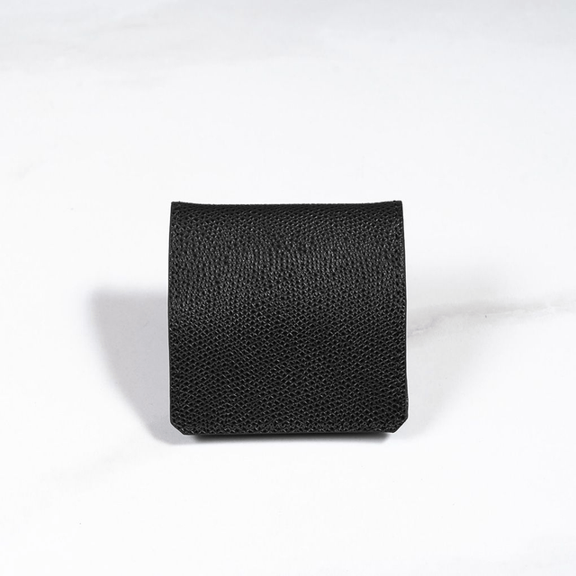 Portamonete in pelle | Nero - Mr. Trevis