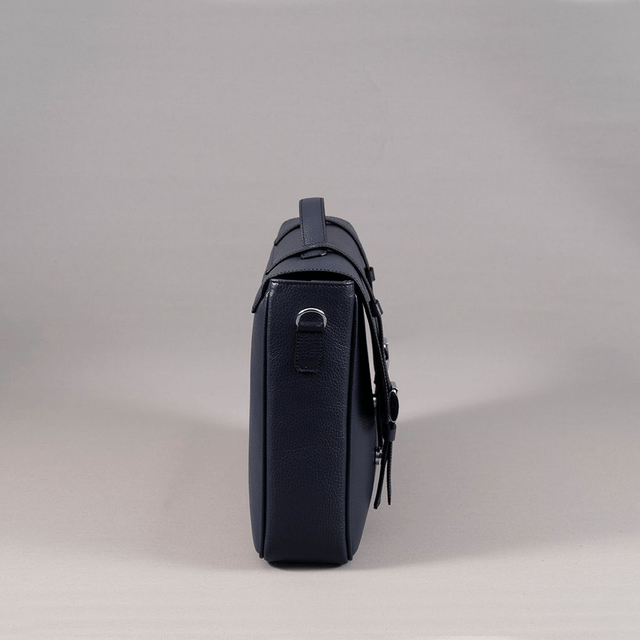 Business Bag | Blu Leather - Mr. Trevis