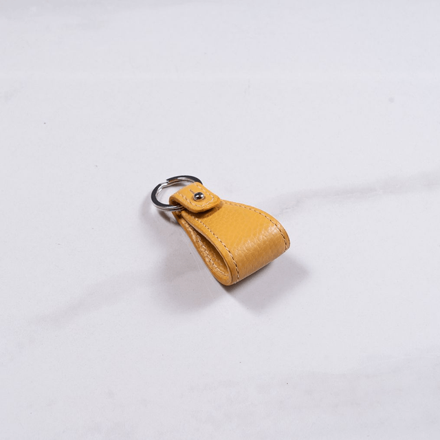 Portachiavi Cufflink | Ocra Leather - Mr. Trevis