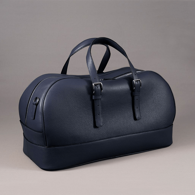 Weekender Bag | Blu Leather - Mr. Trevis