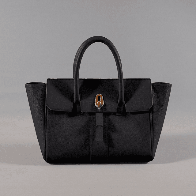 Shopping Bag | Black Leather - Mr. Trevis
