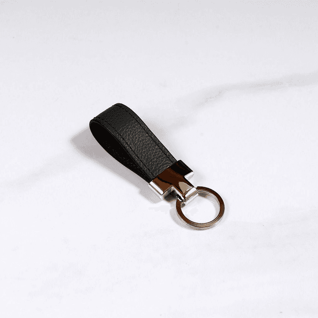 Portachiavi Tassel | Black Leather - Mr. Trevis