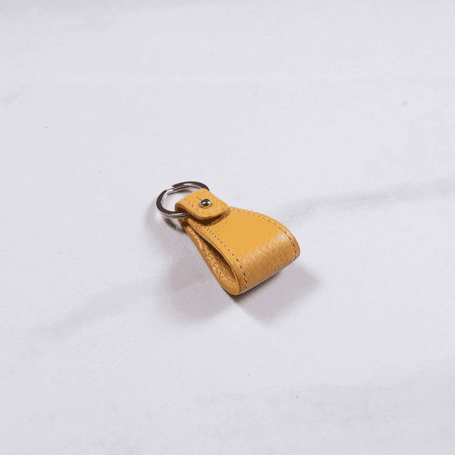 Portachiavi Cufflink | Ocra Leather - Mr. Trevis