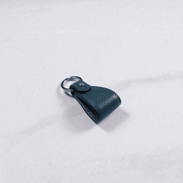 Portachiavi Cufflink | Petrolio Leather - Mr. Trevis