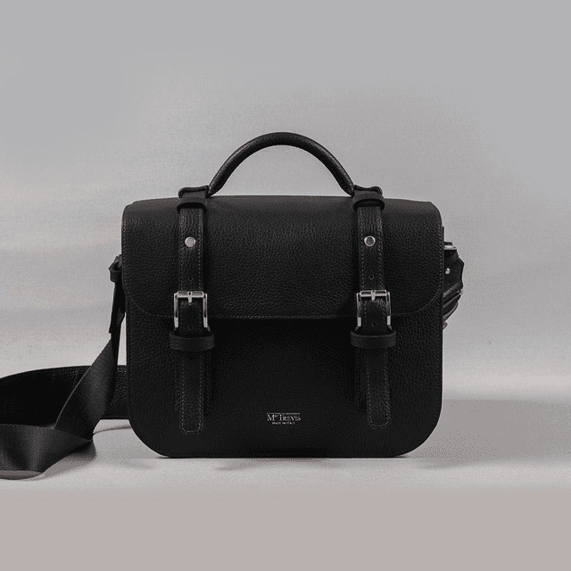 Reporter Camera Bag | Black Leather - Mr. Trevis