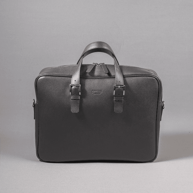 Briefcase | Grigio Leather - Mr. Trevis