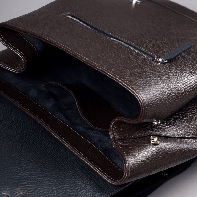 Leather Backpack | T.Moro-Blue - Mr.Trevis